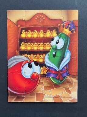 Veggie Tales 24 Pc Puzzle Bob Larry King George Rubber Ducks VTG 2003 Y2K
